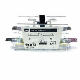 9999D11 Square D Auxiliary Contact, 1NO/1NC