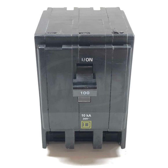 QO3100 Square D Plug-On Circuit Breaker 100A, 3Pole, 50/60Hz