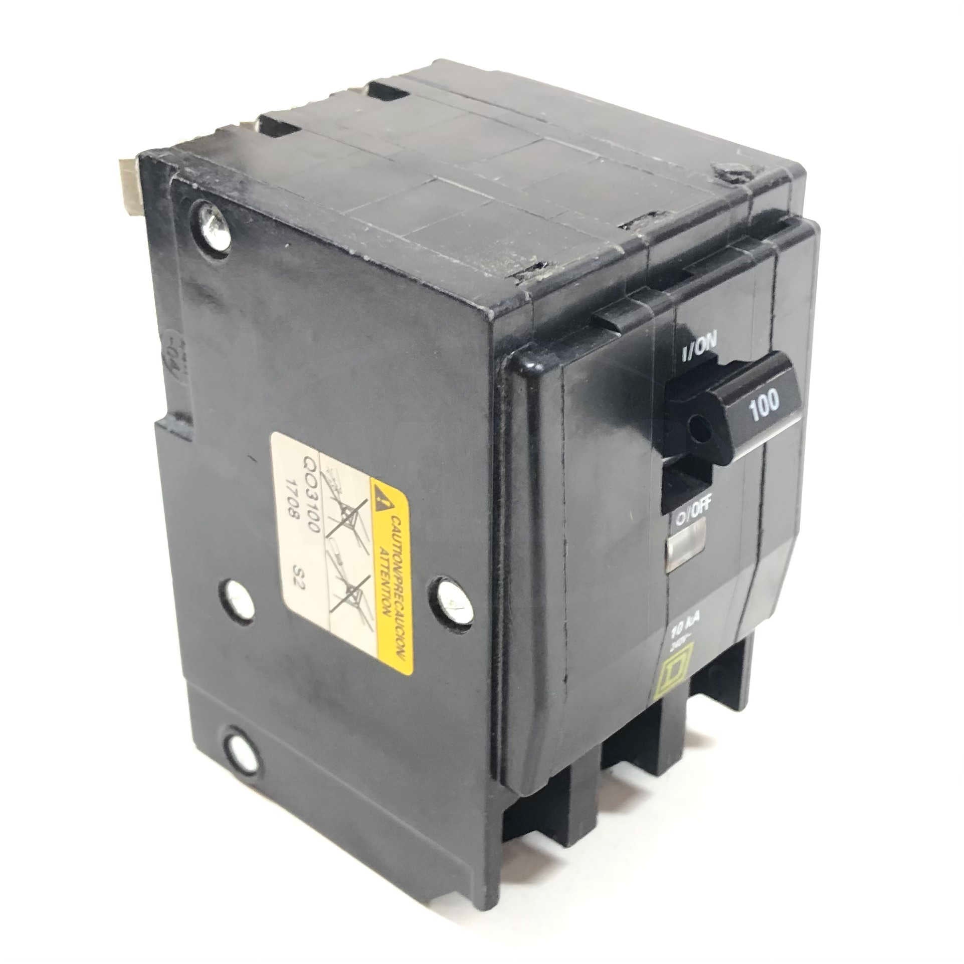QO3100 Square D Plug-On Circuit Breaker 100A, 3Pole, 50/60Hz