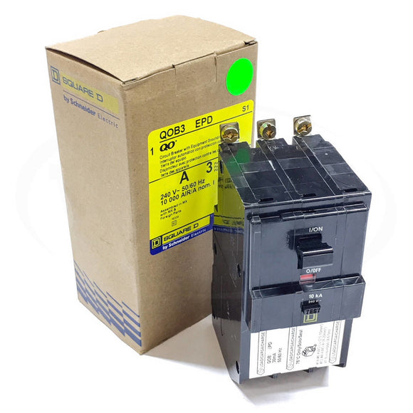 QOB315EPD Square D Circuit Breaker, 15 Amps GFI