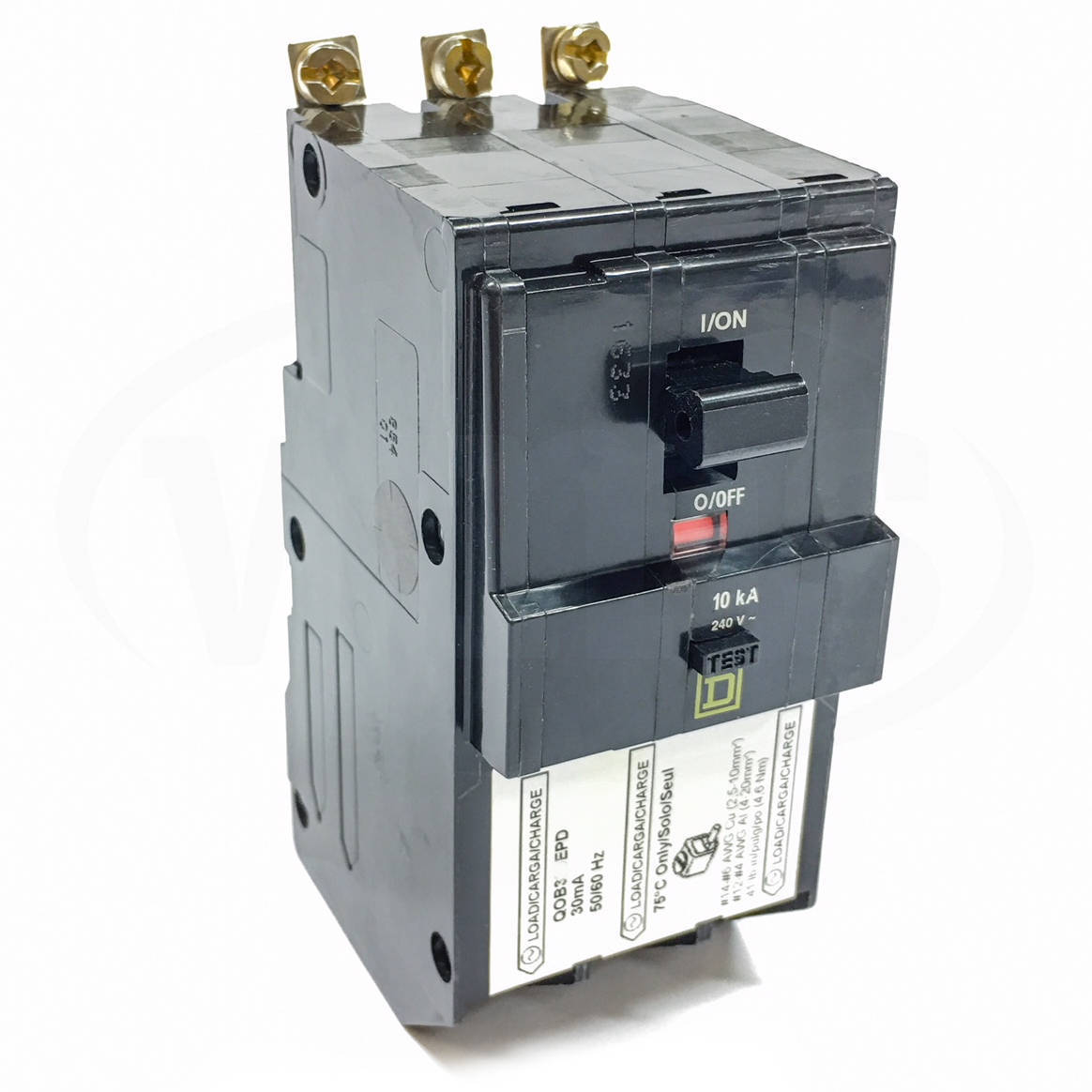 QOB315EPD Square D Circuit Breaker, 15 Amps GFI