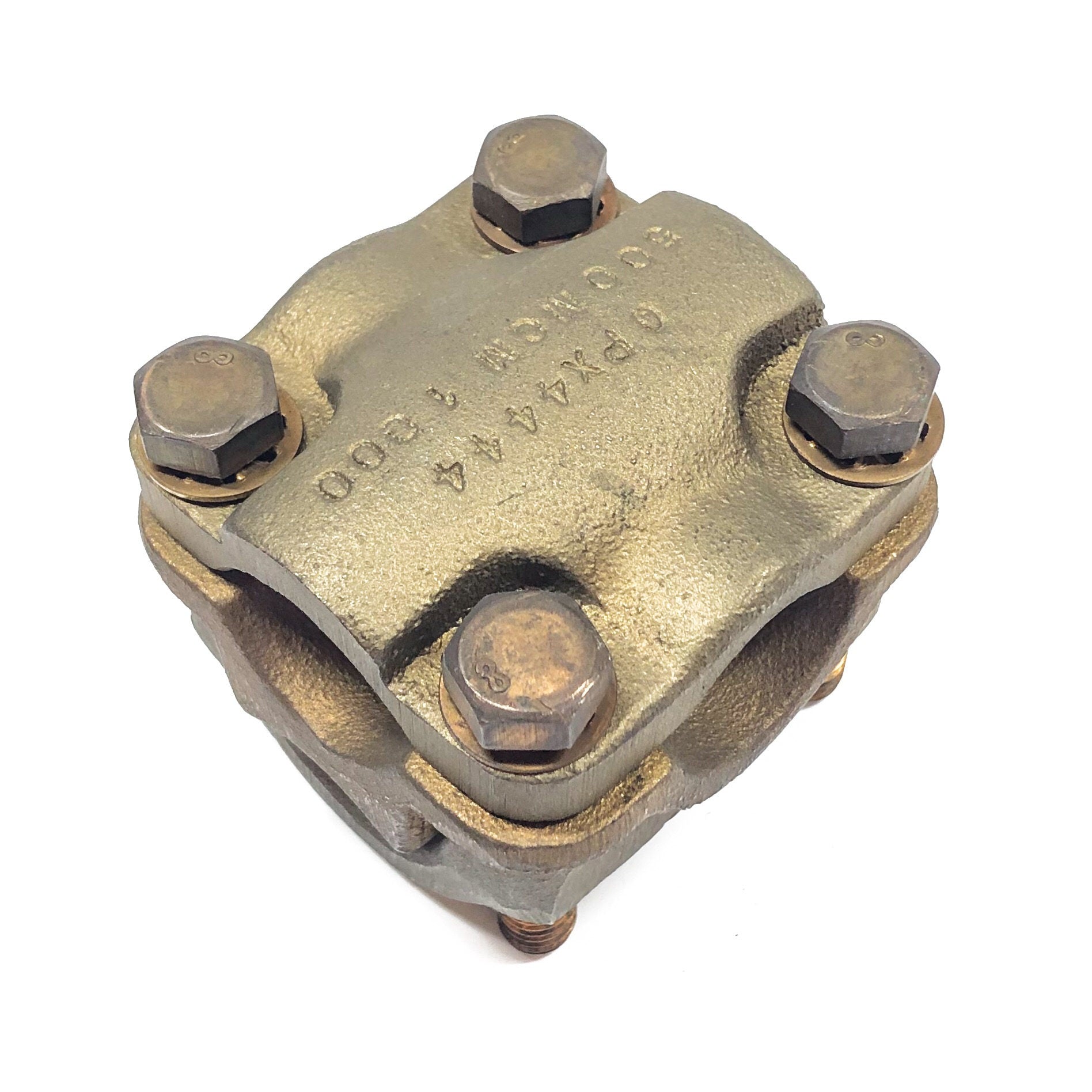 QPX4444 Burndy Copper Clamp, Min: 500 kcmil, Max: 1000 kcmil, Wrench Size: 9/16
