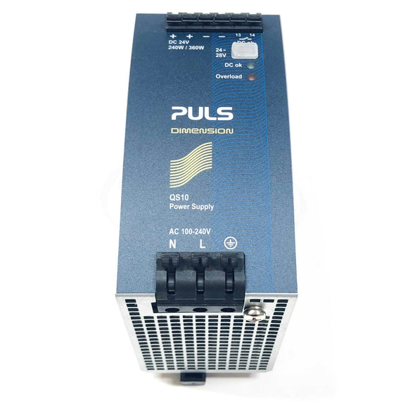 QS10.241 Puls Power Supply, Input: AC 100-240V, Output: DC 24-28V, 10A