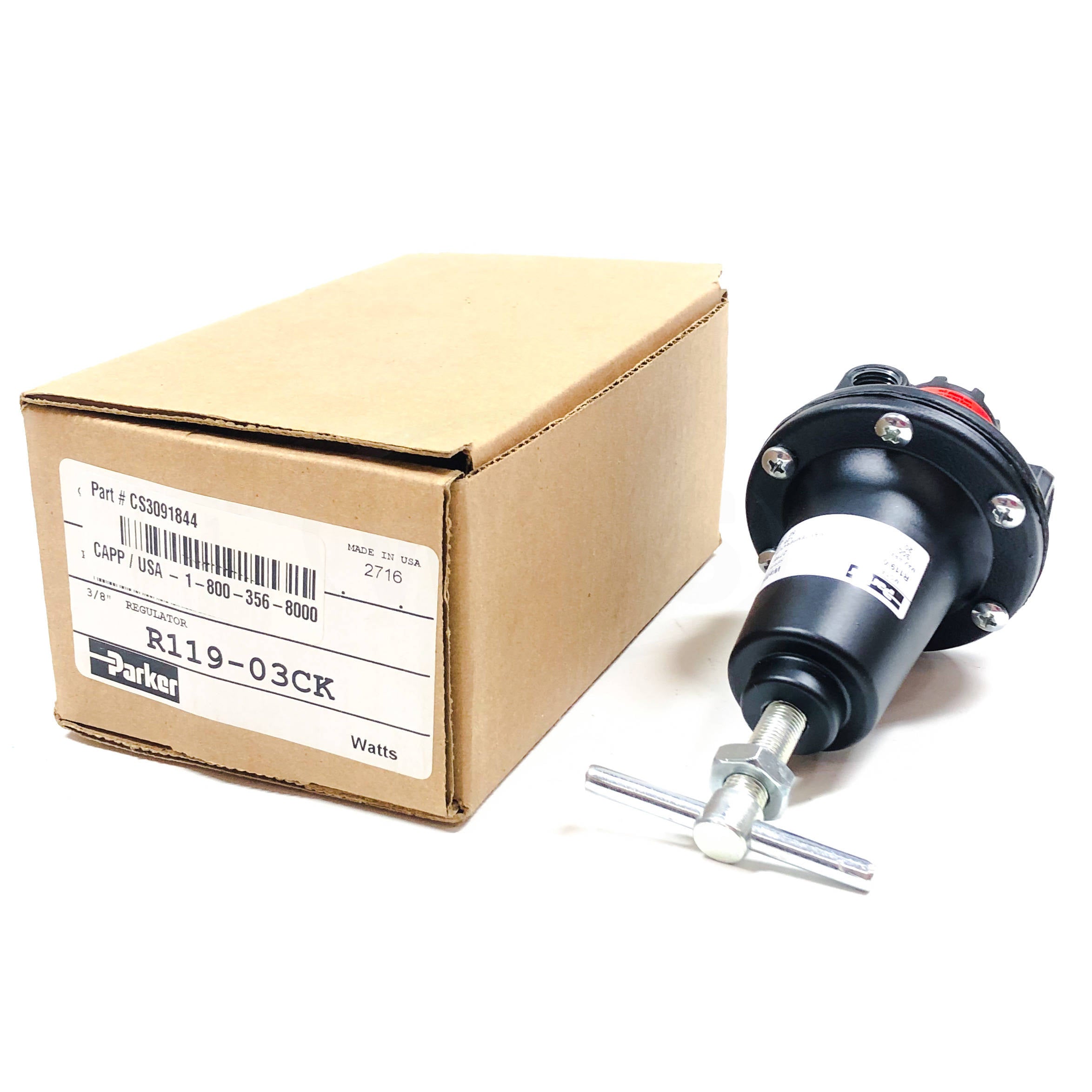 R119-03CK Parker 3/8" Hi-Flow Regulator