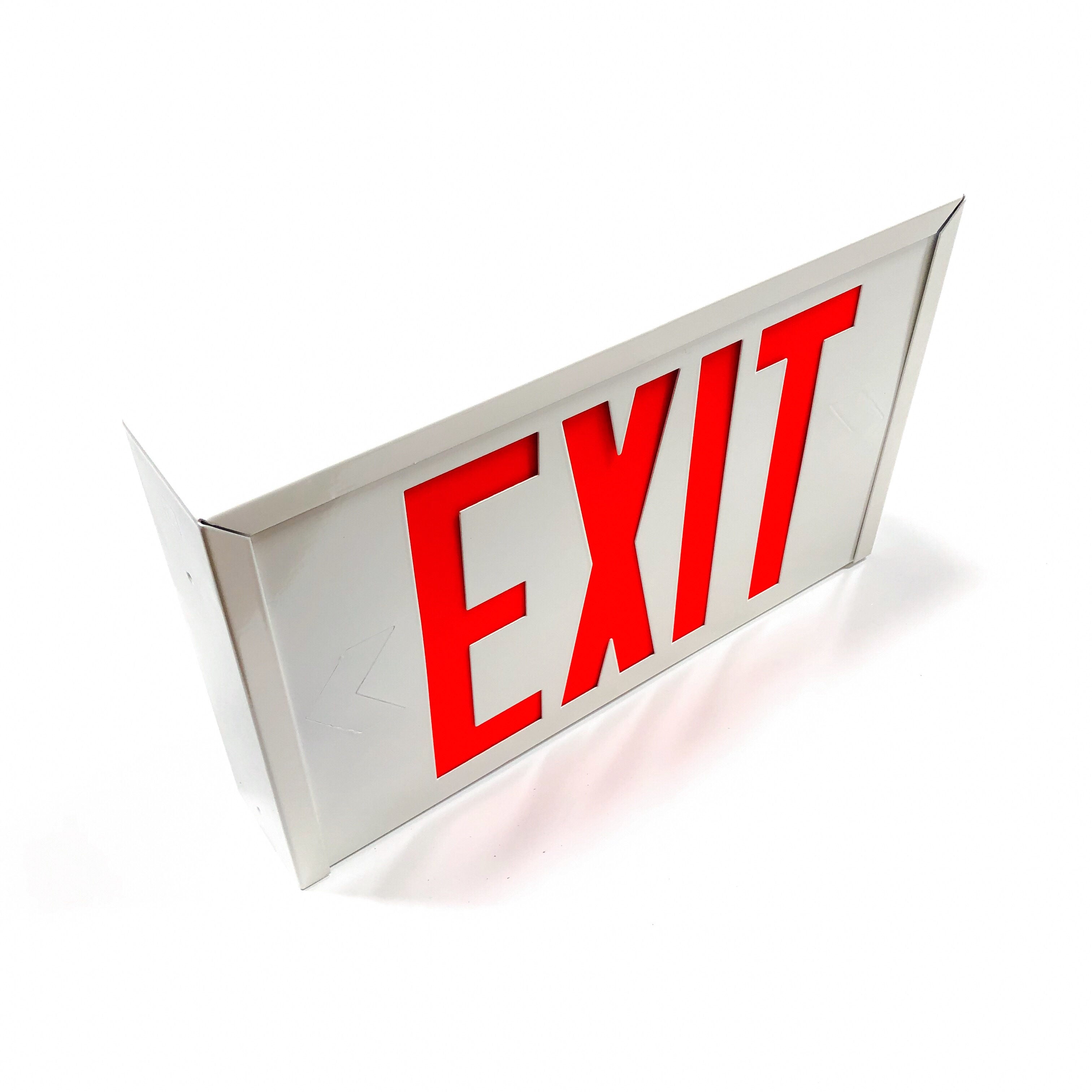 R2CXLED Sure-Lites/Cooper Ind. Steel Exit Sign, 120 VAC, Single or Double Faced - 0