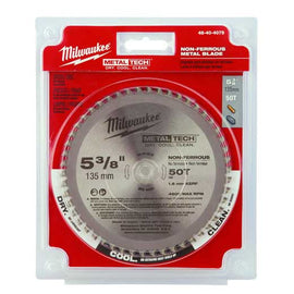48-40-4075 Milwaukee 5-3/8" 50T Non-Ferrous Metal Circular Saw Blade