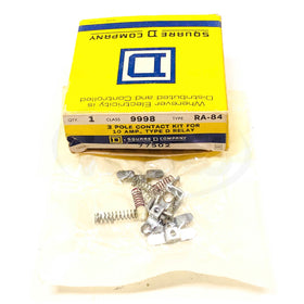RA-84 Square D 2 Pole Contacts Kit For 10 Amp, Type D Relay, Class 9998, 77502