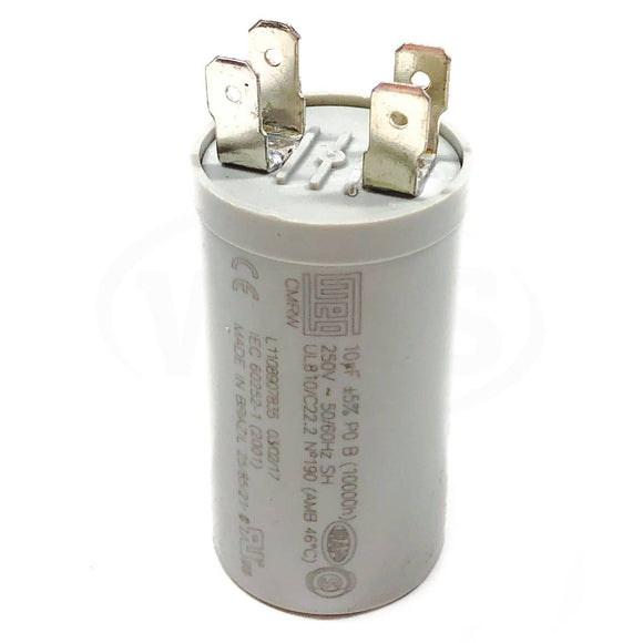 RCP-10/250V WEG Run Capacitor, 10uF, 250VAC 50/60Hz
