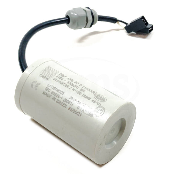 RCP-20/440V WEG Run Capacitor, 20uF, 440VAC 50/60Hz