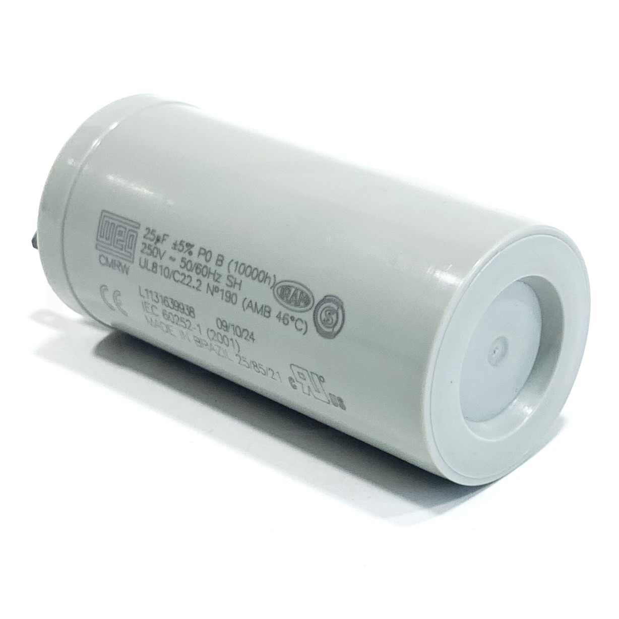 RCP-25/250V WEG Run Capacitor, 25uF, 250V