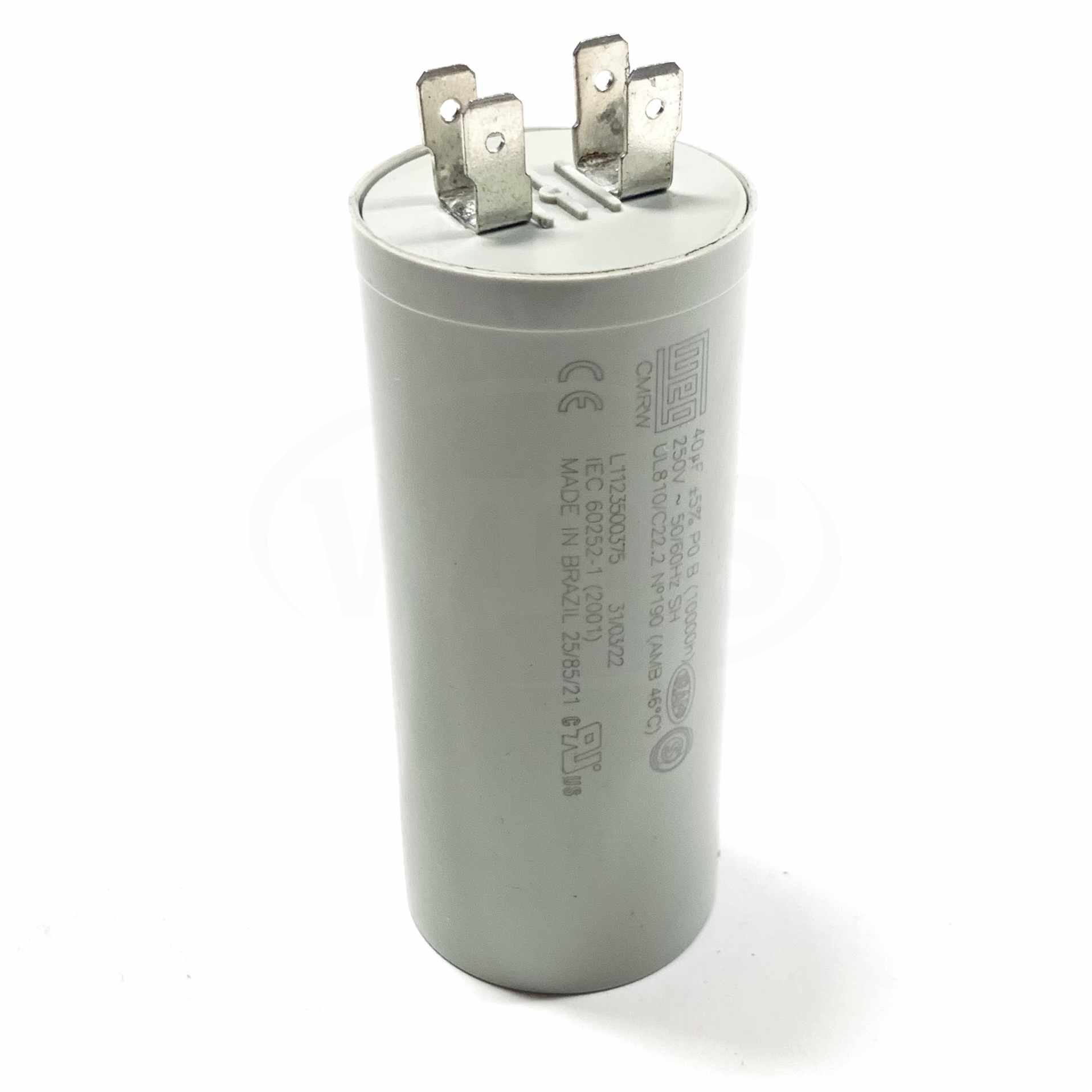 RCP-40/250V WEG Run Capacitor, 40uF, 250V - 0