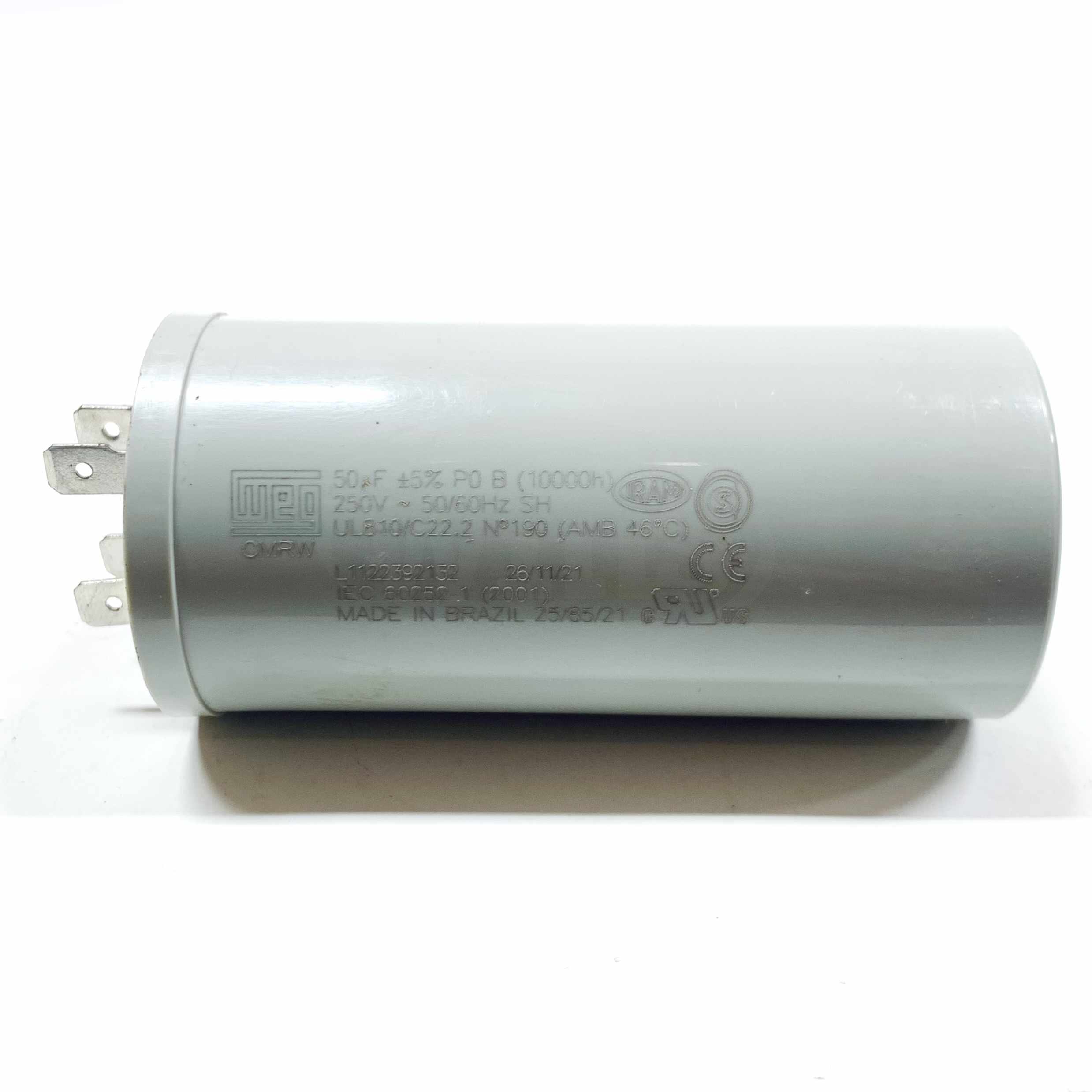 RCP-50/250V WEG Run Capacitor, 50uF, 250V