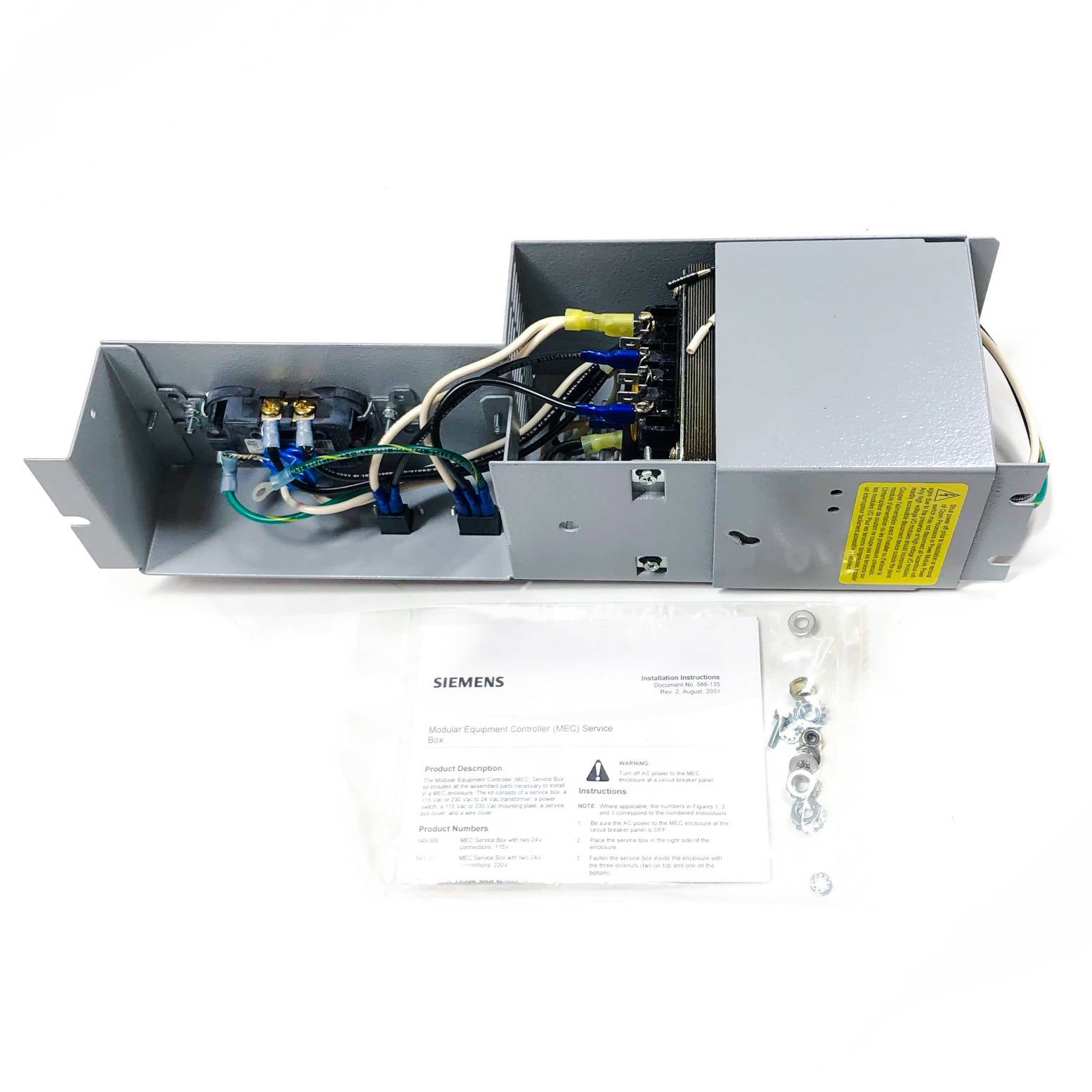 549-506 Siemens MEC Service Box, 115VAC to 24VAC | Witmer Motor Service