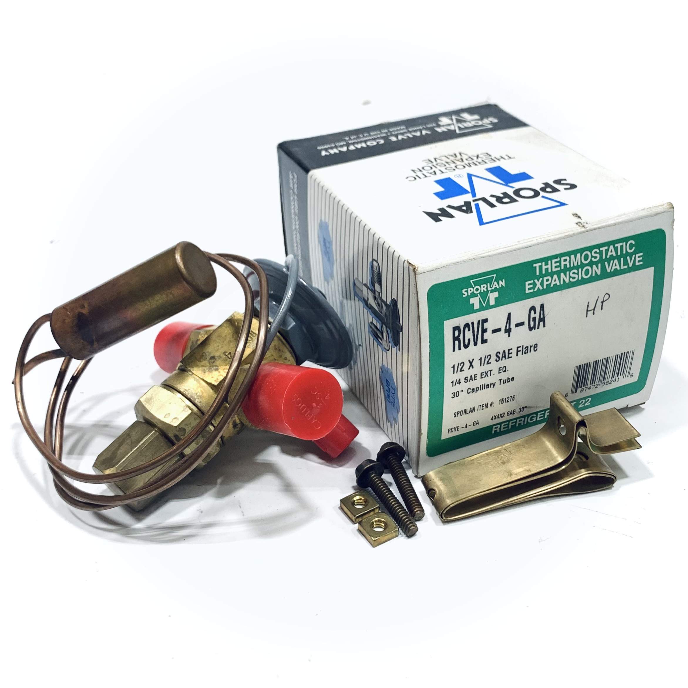 RCVE-4-GA Sporlan Thermal Expansion Valve, 1/2" x 1/2" - 0