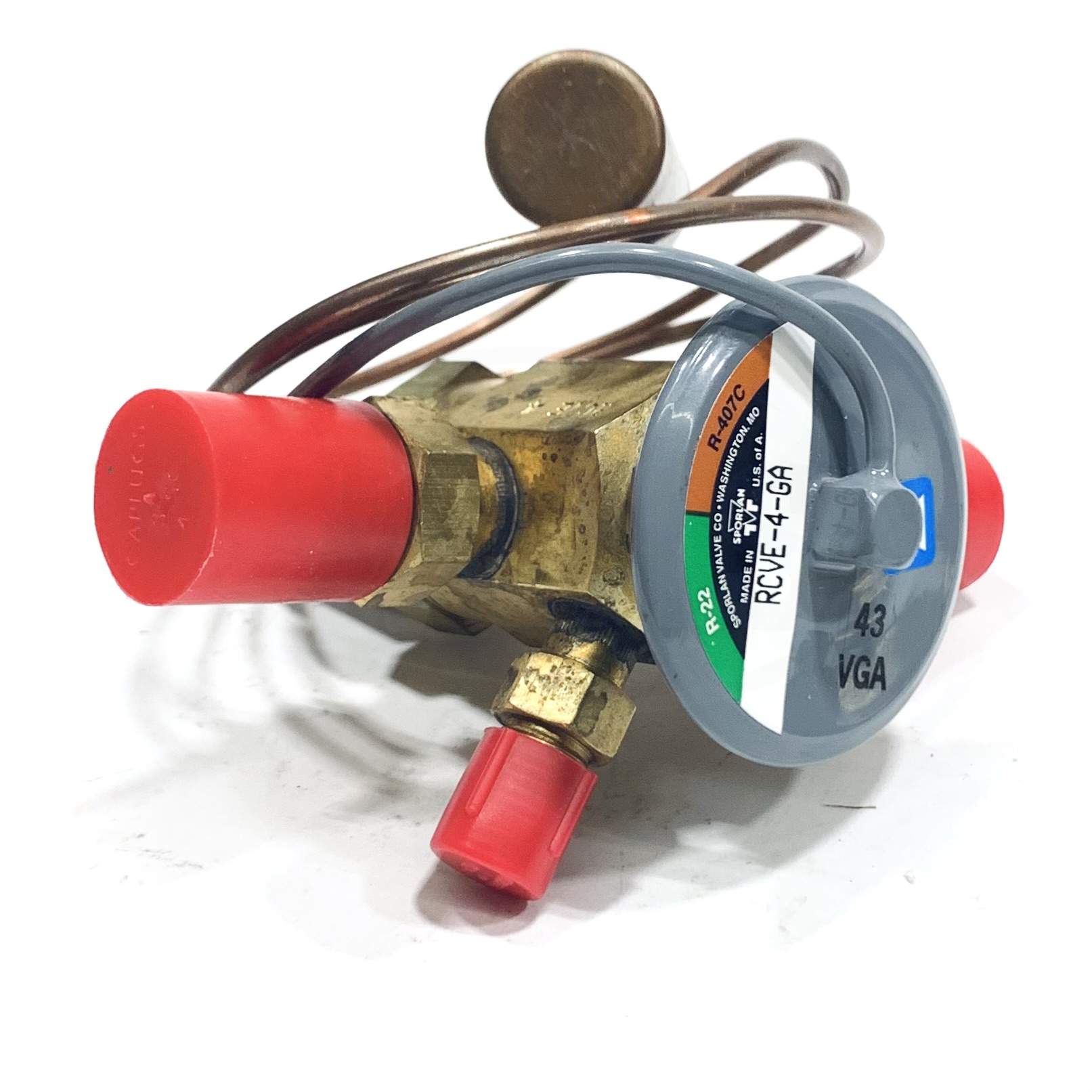RCVE-4-GA Sporlan Thermal Expansion Valve, 1/2" x 1/2"