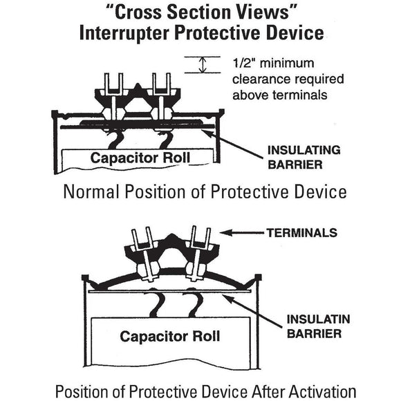RD-17.5-370 Vanguard Capacitor, 370 Vac, 17.5 µF