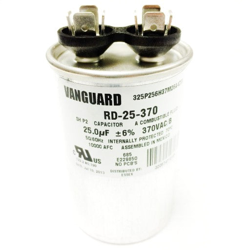 RD-25-370 Vanguard Run Capacitor, 370 Vac, 25 µF