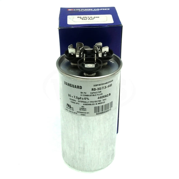 RD-30/7.5-440 Vanguard Run Capacitor, 30/7.5 µF