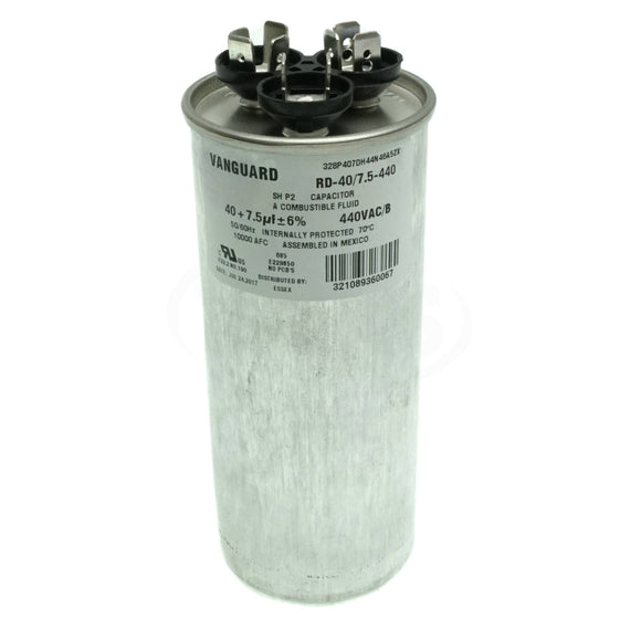 RD-40/7.5-440 Vanguard Run Capacitor, 40/7.5 µF