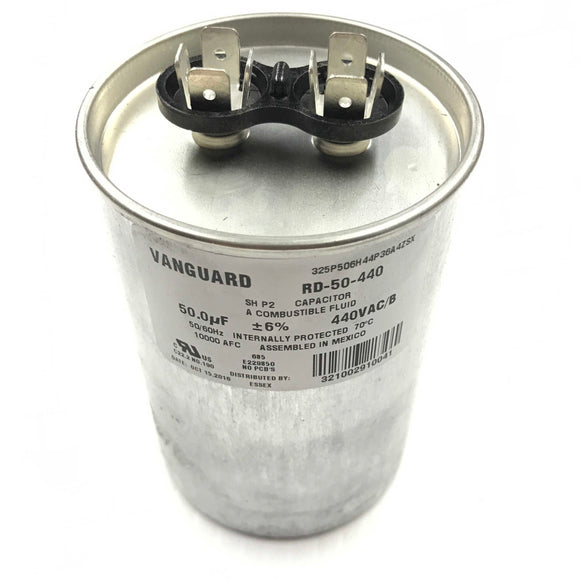 RD-50-440 Vanguard Run Capacitor, 440 Vac, 50 µF