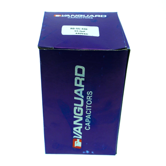 RD-55-440 Vanguard Run Capacitor, 440 VAC, 55uF