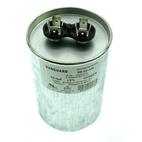 RD-60-440 Vanguard Run Capacitor, 440 VAC, 60 uF
