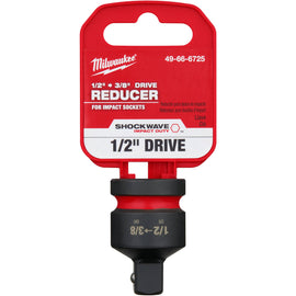 49-66-6725 Milwaukee SHOCKWAVE Impact Duty 1/2" Drive 3/8" Drive Reducer