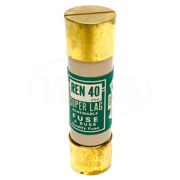REN-40 Bussman Super-Lag Renewable Fuse, 40 Amp, 250V