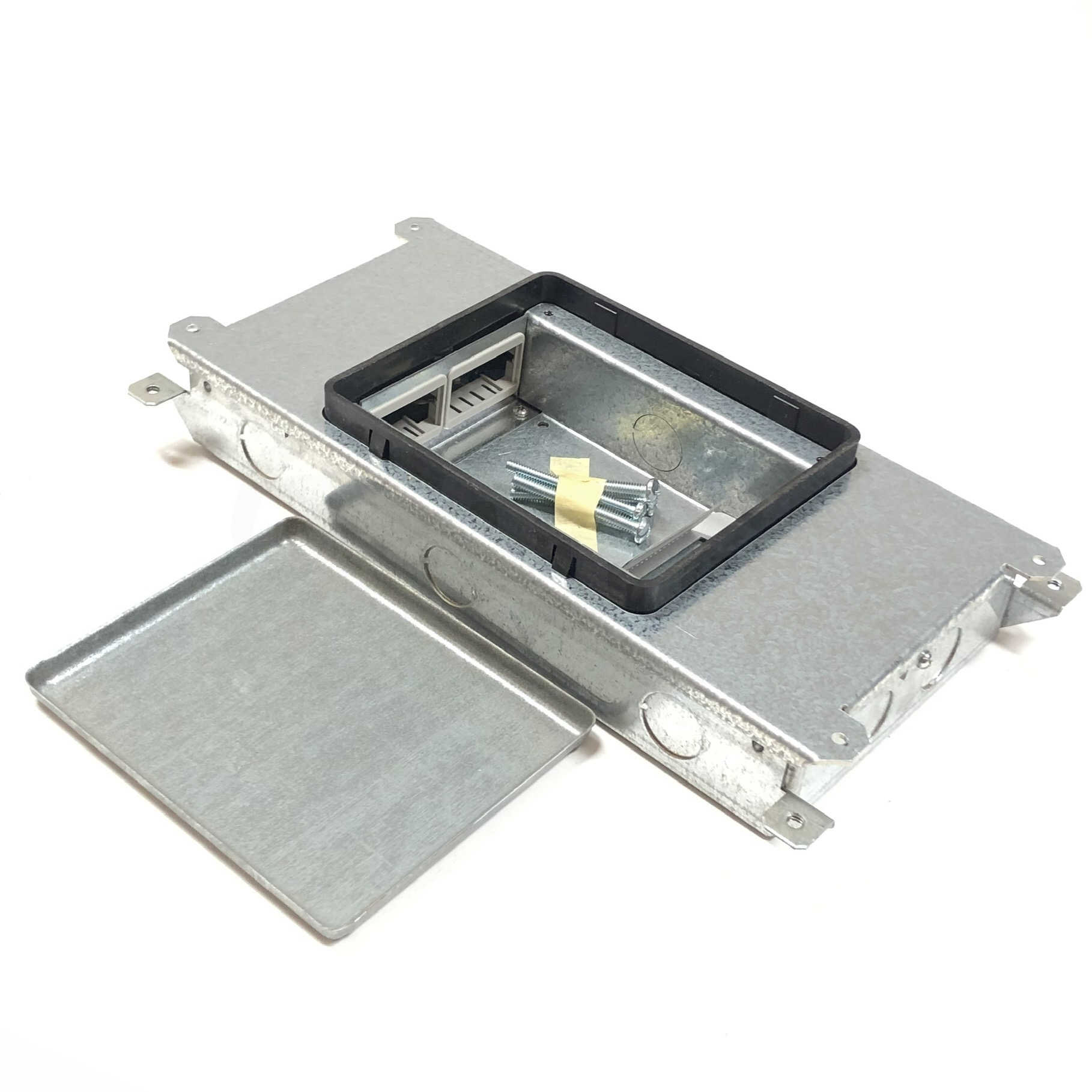 RFB2-SS Legrand Wiremold Shallow Steel Recessed Floor Box