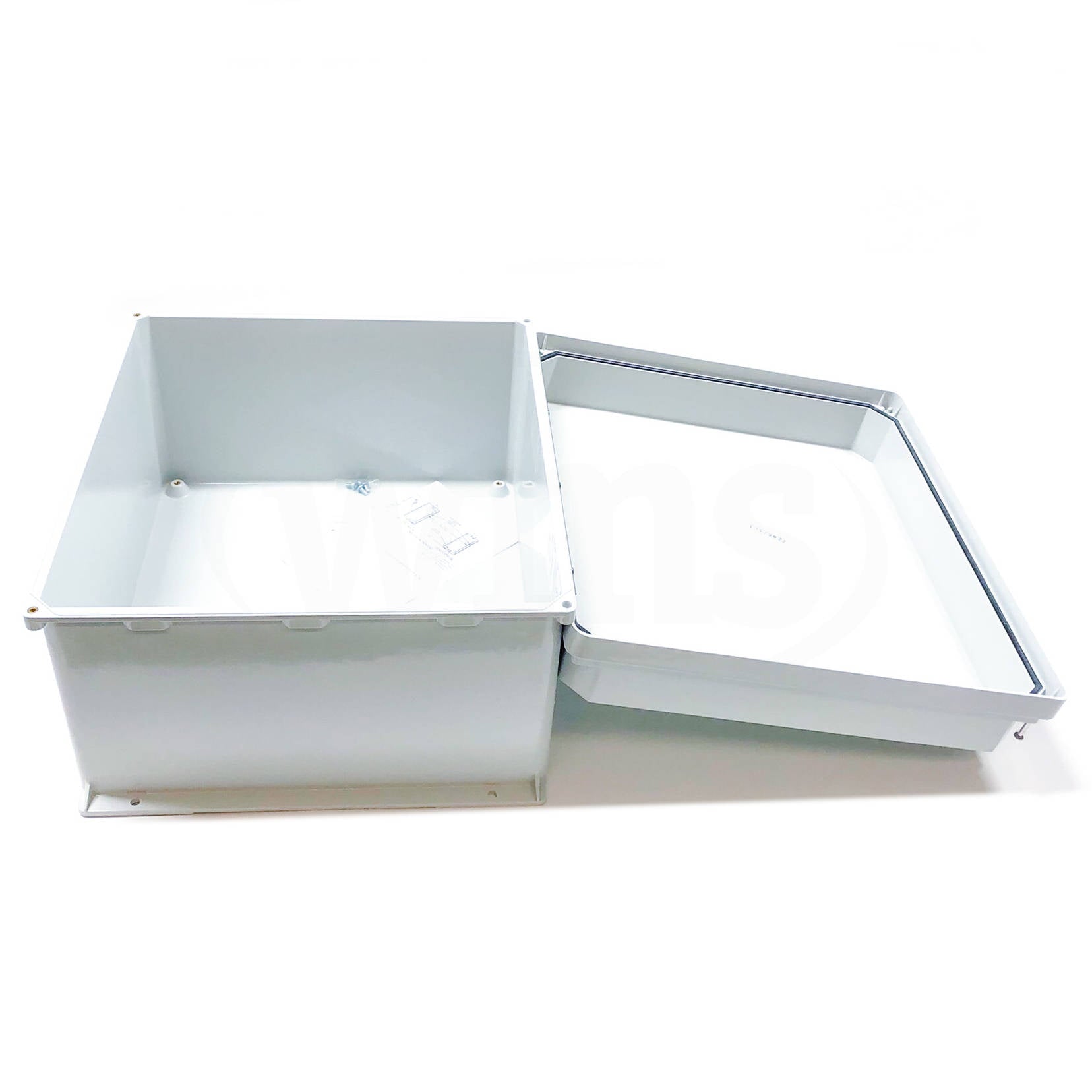 RHJ1816HWLG Hoffman Fiberglass Hinged Wall-Mounted Industrial Enclosure - 0