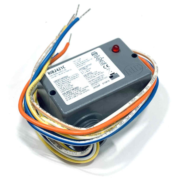 RIB2421C Functional Devices Enclosed Relay 10Amp SPDT 24-277V