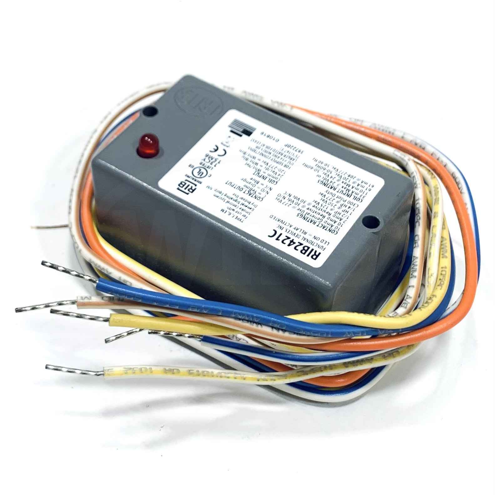 RIB2421C Functional Devices Enclosed Relay 10Amp SPDT 24-277V