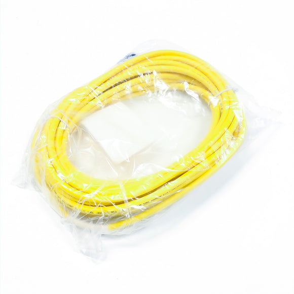 RK 50-10M Turck Cordset, 7/6-16UN Female Straight, 5 Wire, 10 Meter, PVC, Yellow