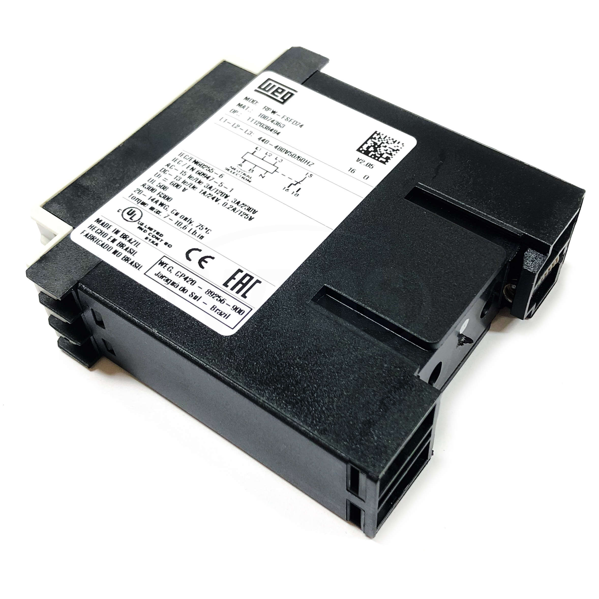 RPW-FSFD74 WEG Phase Loss / Sequence Protection Relay - 0