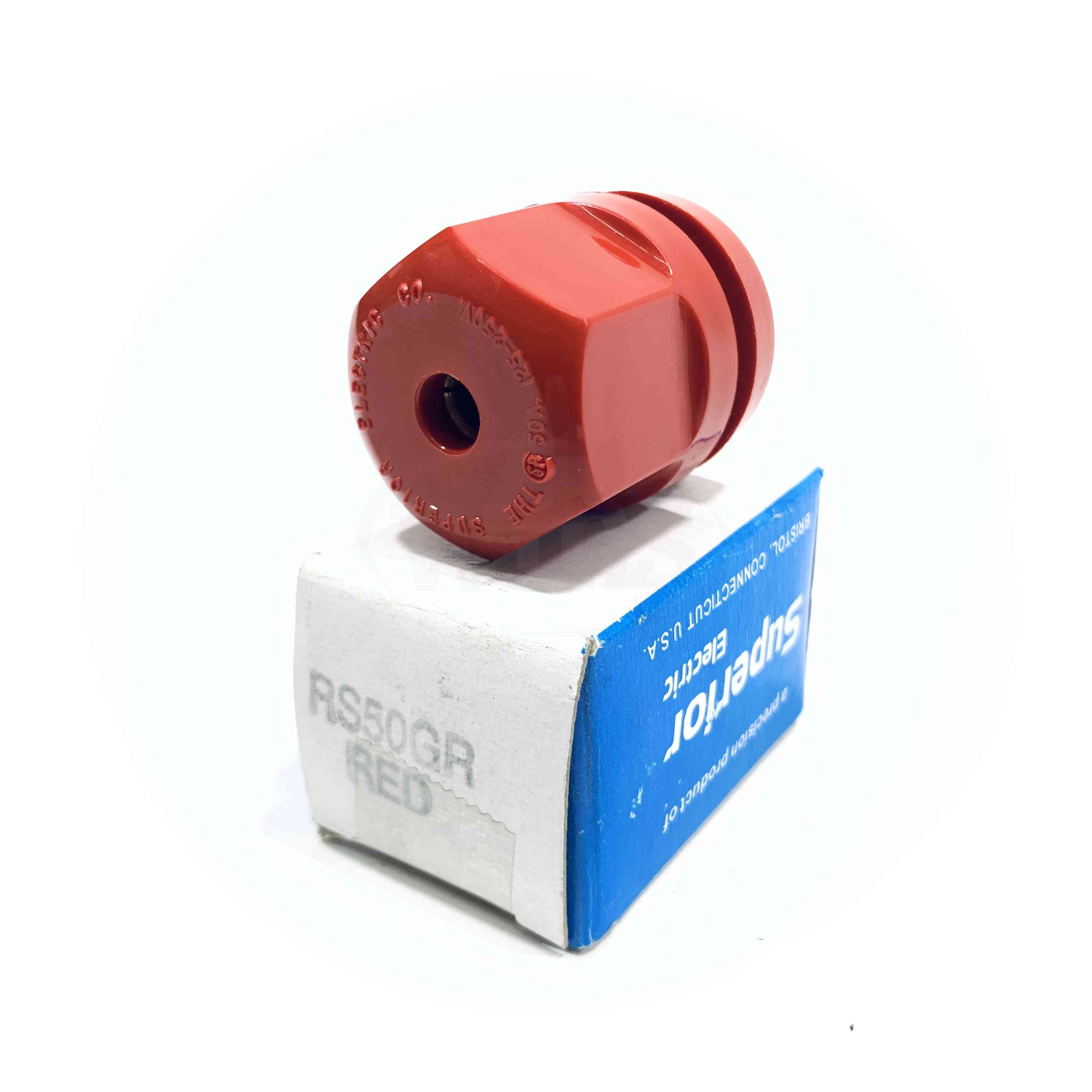 RS50GR Superior Electric Red Socket Receptacle