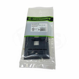 OR-KSFP2-00 Ortronics Keystone 2 Hole Black Faceplate