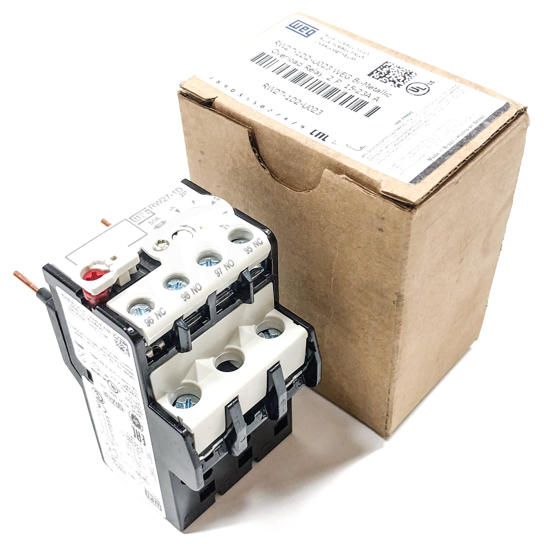 RW27-1D2-U023 WEG Bi-Metallic Overload Relay, 2 Pole, 15-23 Amps