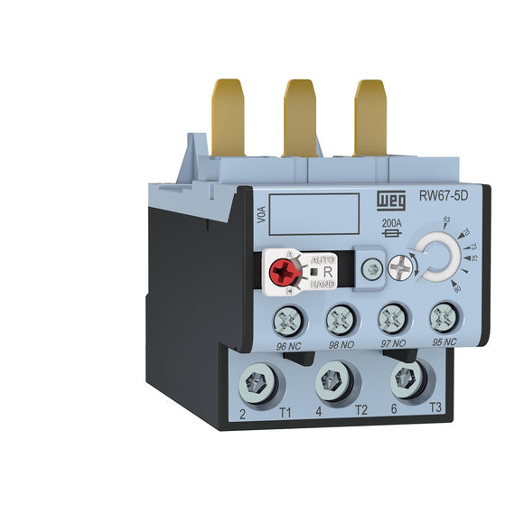 RW67-5D3-U080 WEG Bi-Mteallic Thermal Overload Relay BU, 3-Pole, 63 to 80 Amp