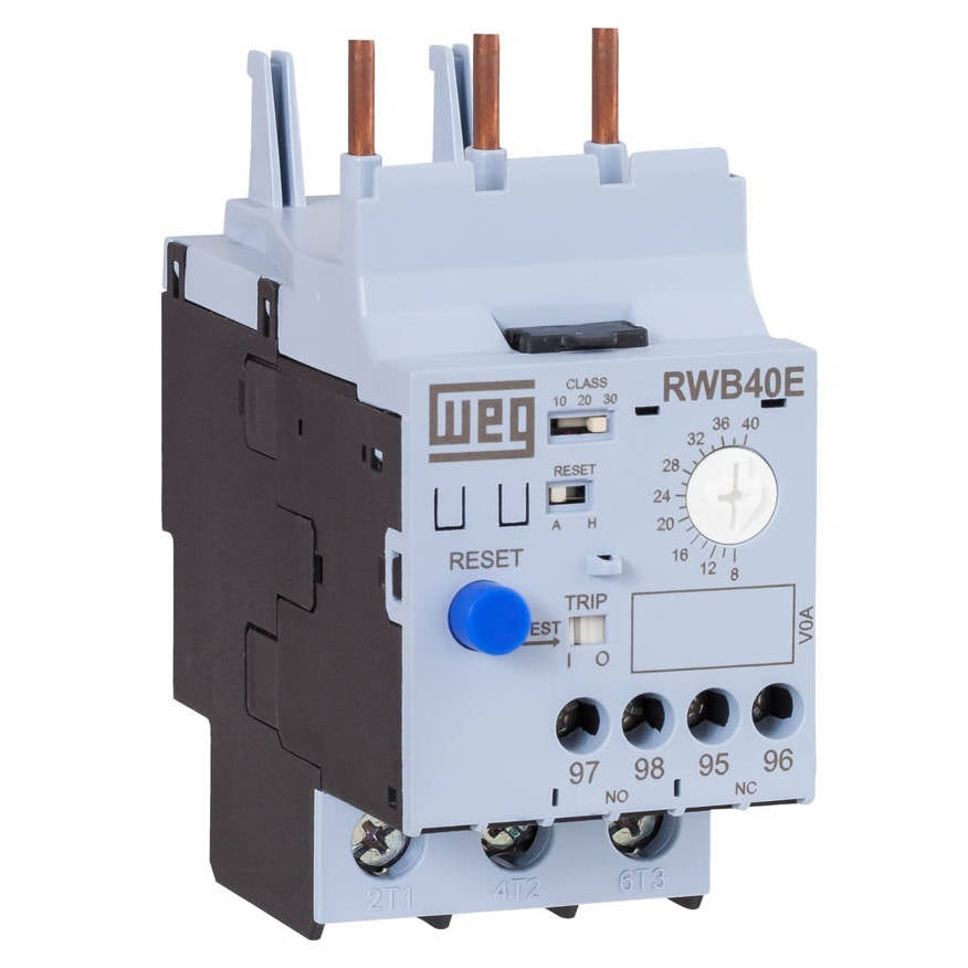 WEG Electronic Overload Relay, 3-Pole, 0.4 to 2 Amp