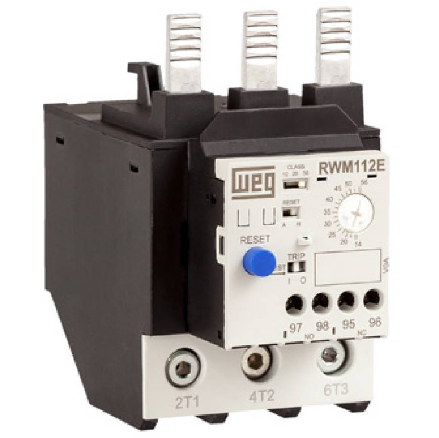 WEG Electronic Overload Relay, 3-Pole, 28 to 112 Amp
