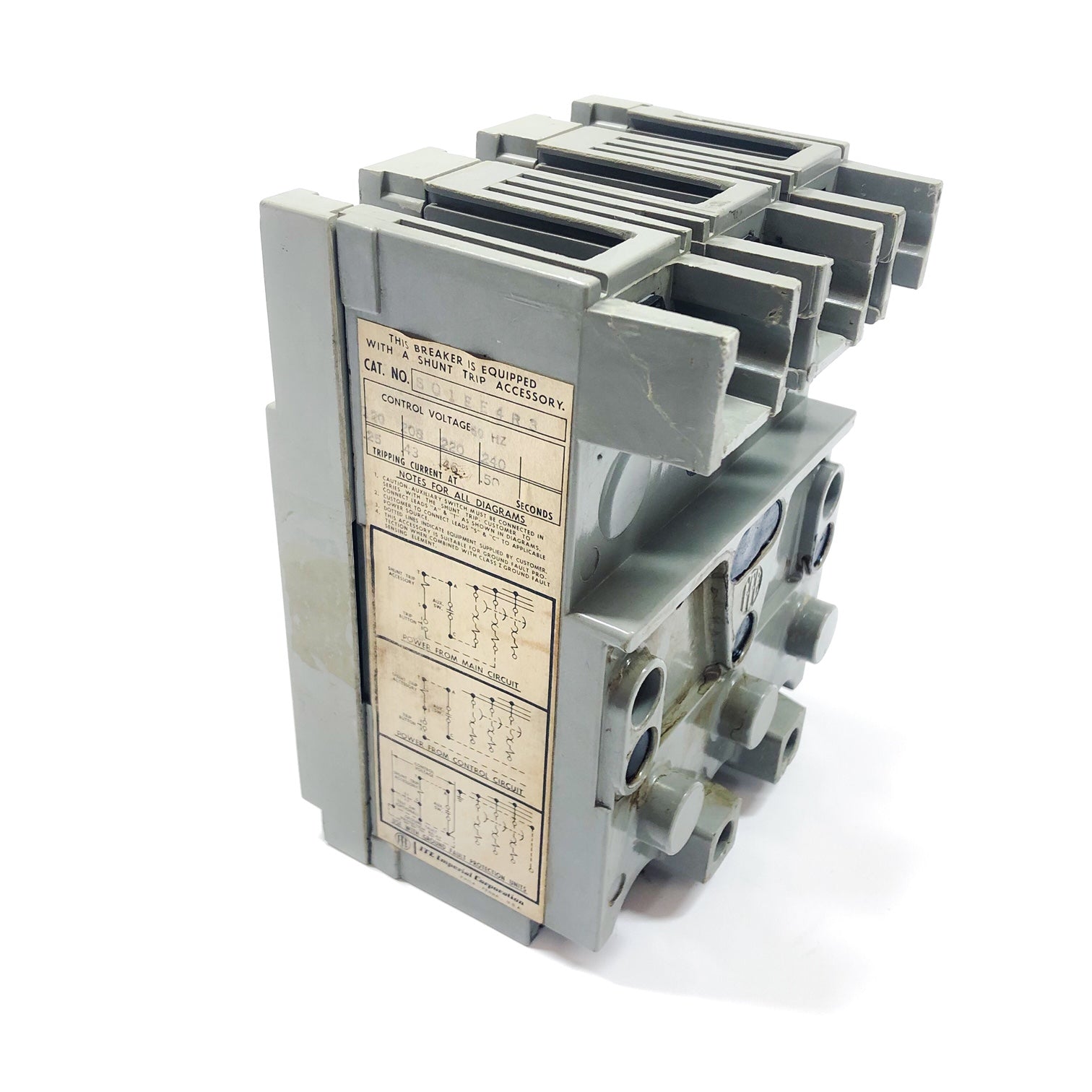 S01EE4R3 ITE/Siemens Circuit Breaker, 600 VAC, 60 Hz, 60 A, 3-Pole