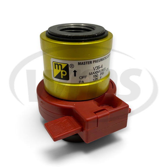 V35-4 Master Pneumatic 3-Way Manual Lockout/Shutoff Sleeve Valve