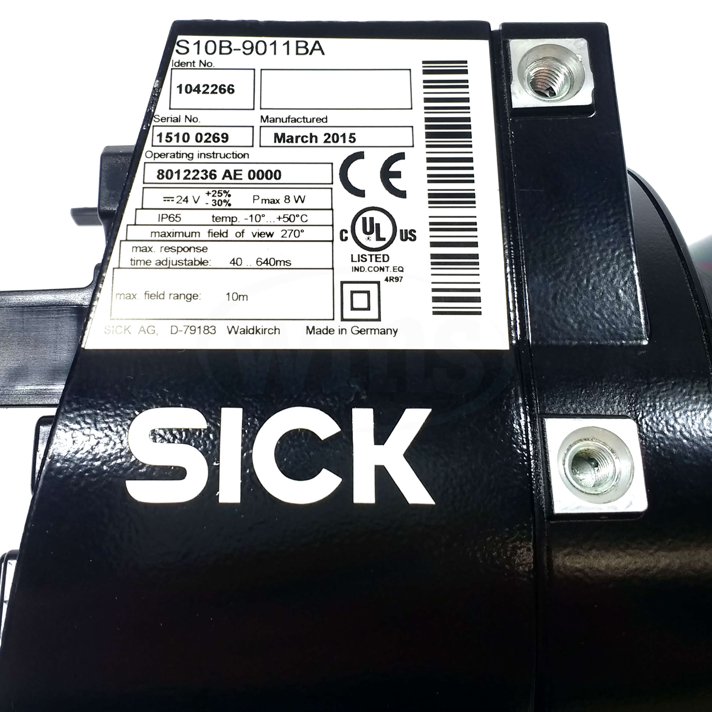 S10B-9011BA SICK 2d LiDAR Sensor, S100/ Indoor