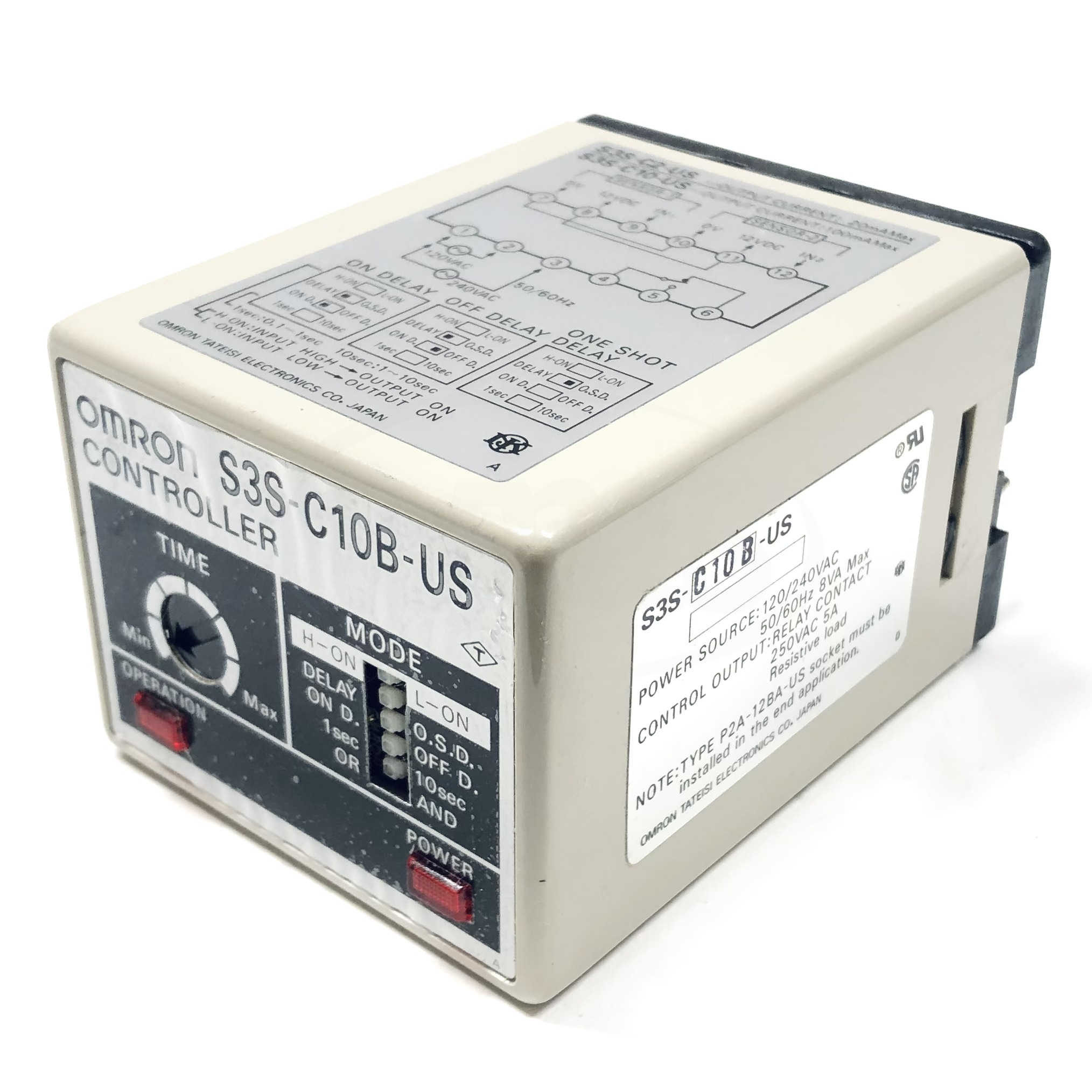 S3S-C10B-US Omron Controller Relay, 120/240VAC, 50/60Hz, 8VA Max, 5A
