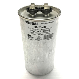 RD-70-440 Vanguard Run Capacitor, 440 Vac, 70 ?F