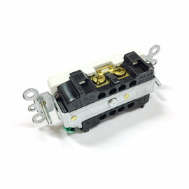 16352-W Leviton Decora Plus Grounded Duplex Outlet
