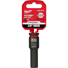 49-66-6118 Milwaukee SHOCKWAVE Impact Duty 3/8"Drive 11/32" Deep 6 Point Socket