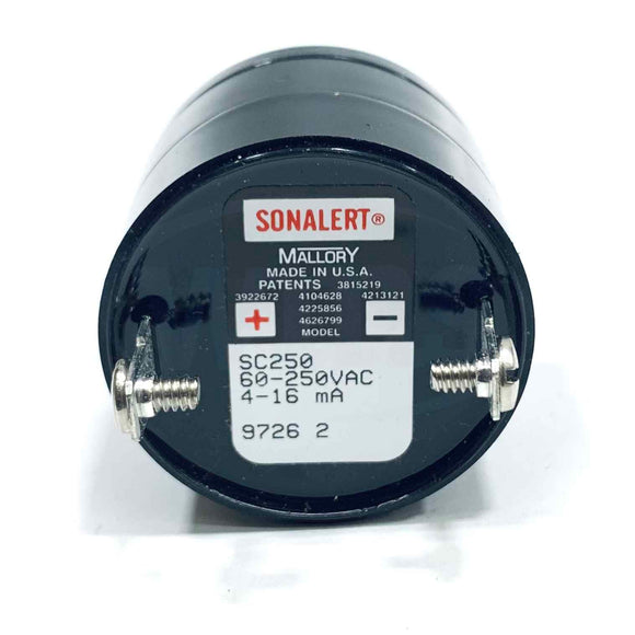SC250 Mallory Sonalert Transducer, 60-250 VAC/DC, 4-16 mA