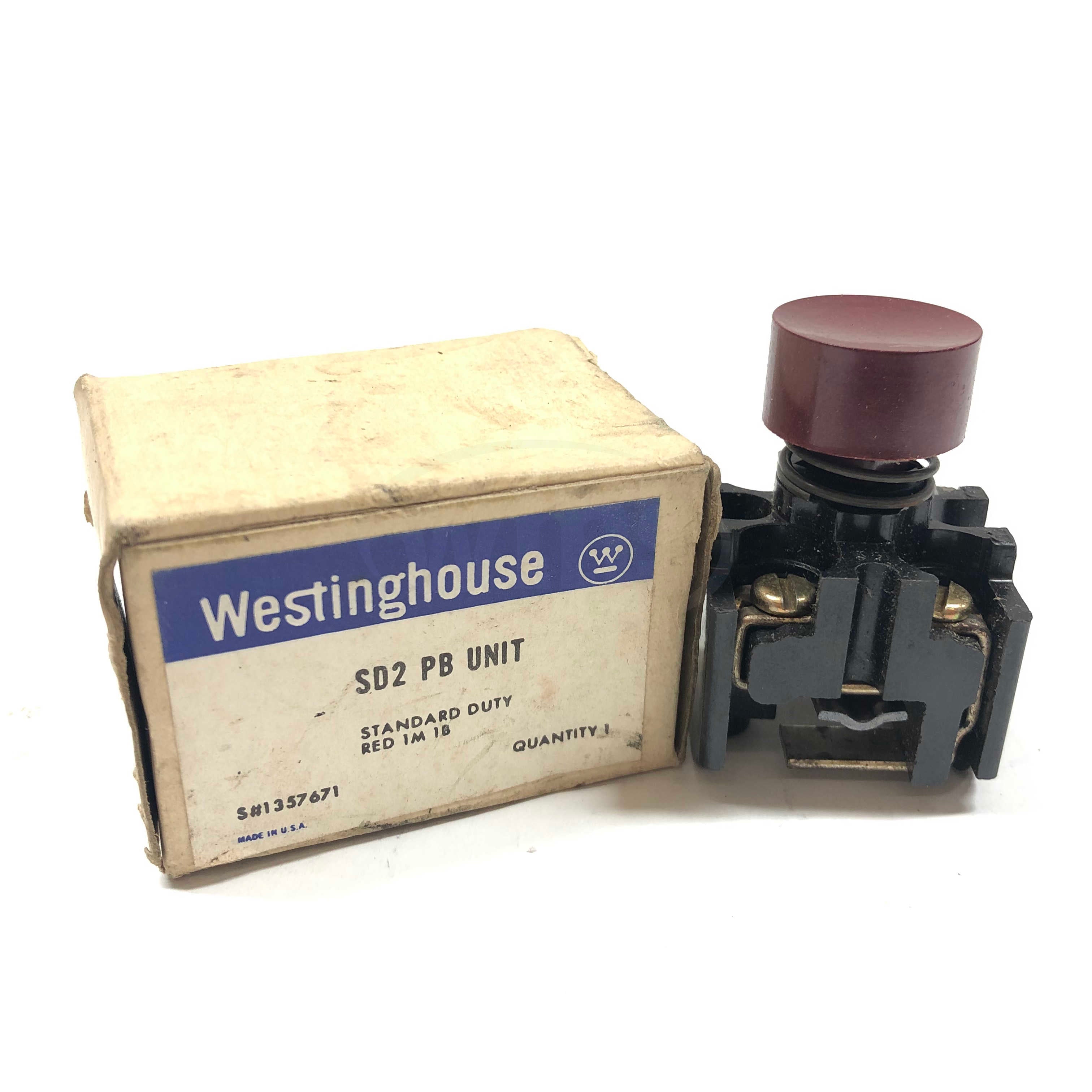 SD2-PB Westinghouse Red Push Button