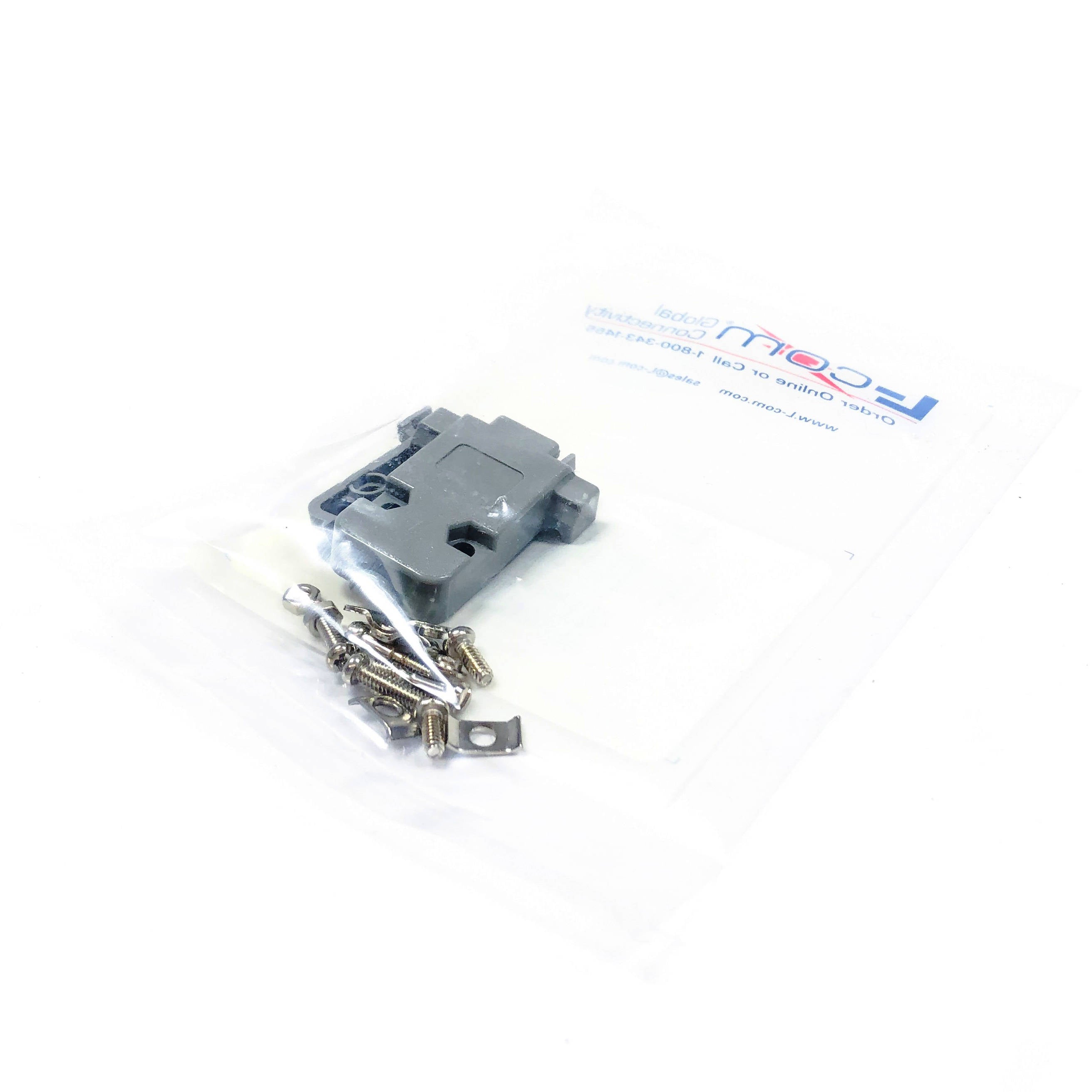 SDC9G L-Com/Infinite Electronics Assembled D-Sub Hood Kit, Gray